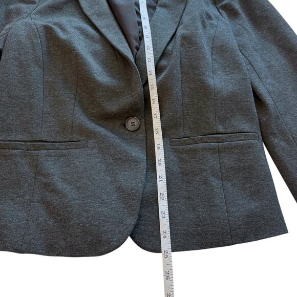 NWOT LOFT Charcoal Gray Blazer - Size 6 - Suit Jacket w/ Pockets - Picture 7 of 10